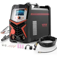 Vevor saldatore TIG, saldatore in alluminio 6 in 1 (grande display a LED) - TIG AC/DC TIG/AC Pulse TIG/DC Pulse TIG/Spot TIG/MMA (stick)