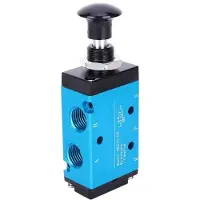 OEM Valvola manuale in alluminio a 3 vie, raccordo 1/4" NPT, 2 posizioni, alta qualità