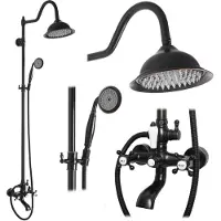 REA Set Doccia Bergamo Old Black