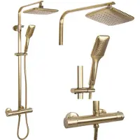 REA Set Doccia da Incasso Tom Brush Gold