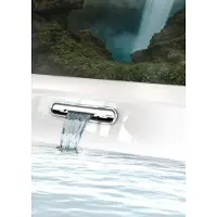 Riho Rethink Cubic Baignoires rectangulaires, avec Fall, version gauche, avec système Air, à encastrer, 1 place, blanc brillant, B107015005, B107015005