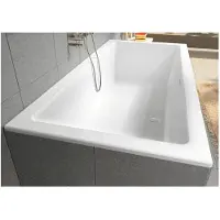 Riho Rethink Cubic Baignoires rectangulaires, à encastrer, avec garniture de vidage et de trop-plein, 1 place, blanc brillant, B109001005, B109001005