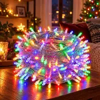 Rosikey 100M 800LEDs 8 modalità di luci fiabesche potenza, timer, funzione di memoria, LED Natale luci fiabesche festa decorazione luce albero di Natale illuminazione giardino, colorato