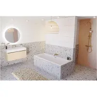 Riho Rethink Cubic Wall Baignoires rectangulaires, version murale, 180x80x47,5cm, B160001005, B160001005