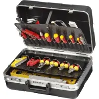 Parat SILVER Beginner Valigetta portautensili universale - Scocca rigida in plastica con chiusura a chiave e scomparti - senza contenuto ( 485020171 )