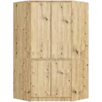Akord Armadio Angolare 4 Ante In Rovere Artigianale 100X50X180 Cm