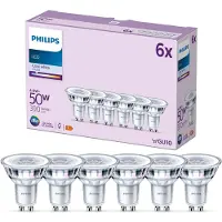 Philips Lampadina LED GU10 4,6W 390lm 840 chiaro 36° 6pcs