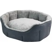 Merkloos Cuccie confortevoli per animali (ovali, 45 x 40 x 19 cm), colore grigio