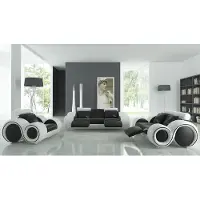AEA Ledersofa mit USB Wohnlandschaft 3+2+1 Sitzer Garnitur Design Modern Sofa A1163D