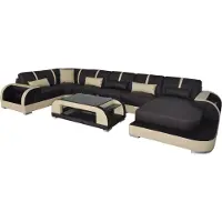 AEA Leder Couch mit USB,Polster Sitz Garnitur Moderne Design Wohnlandschaft Sofas