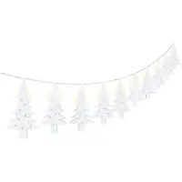Goobay 57947 10 luci fiabesche a LED ''albero di Natale'', bianco-trasparente, 0,4 m - con funzione timer, bianco caldo (3000 K), a batteria