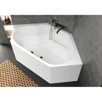 Riho Winnipeg Baignoires d'angle, variante Plug&Play, 2 places, 145x145x47,5cm, 225 Betteres, blanc, B010011005, B010011005