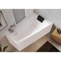 Riho Still Smart baignoires d'angle, variante Plug&Play, 170x110x62cm, 240 Betteres, 2 places, blanc brillant, B101008005, B101008005