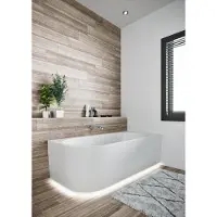 Riho Desire Corner baignoires d'angle, version gauche, 184x84x60cm, 230 Betteres, blanc satiné, B088002105, B088002105