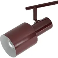 LINDBY Faretto da soffitto Ovelia, rosso scuro, 80 cm, a 4 luci, E27