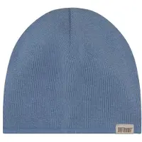 Huttelihut Kid's Beanie Wool Knit Berretto Bambini (54 cm - 6-8 Years, blu)