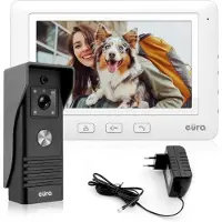 Eura Videocitofono '''' VDP-45A3 ''ALPHA'' colore bianco 7'' supporto 1 ingresso A31A145c