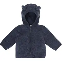Huttelihut Baby's Jacket Bear Ears Wool Fleece Giacca di merino Bambini (110, blu)