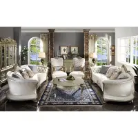 AEA Set di divani Chesterfield 4+4+1+1 posti a sedere con tavolino divano divano mobili