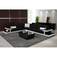 AEA Ledersofa L-Form Couch Wohnlandschaft Ecksofa Garnitur Design Modern Sofa Sofas
