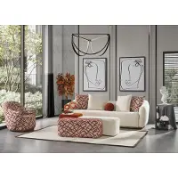 AEA Sofagarnitur 41 Sitzer 3x Hockere 5tlg Design Wohnzimmer Komplett Set