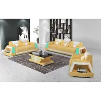 Xl Moebel Gmbh Couchgarnitur Sofagarnitur Ledersofas Sofa Komplette 3tlg Gelb Set Sofas
