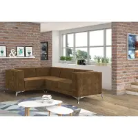 Xl Moebel Gmbh Divano a L in tessuto Zona giorno Set di divani ad angolo Divano di design moderno