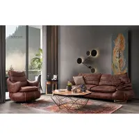 Xl Moebel Gmbh Luxus US Western Sofagarnitur Couch Loft Möbel 3+1 Sitzer Sofa Sessel 2-tlg.