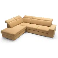 AEA Divano ad angolo a forma di L, modello AVANT, con funzione letto. Divano ad angolo, divano componibile per soggiorno