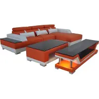 Xl Moebel Gmbh Divano in pelle zona giorno angolo suite design moderno divano a L con chaise K5015D