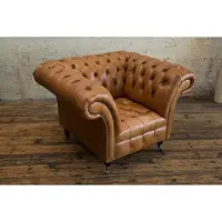 AEA Chesterfield Design Sofa Sessel Couch Polster Luxus Couchen 1 Sitzer #213