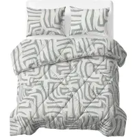 Sleeptime Lazy Sleeptime, coperta per letto "Lazy", colore verde, 240 x 200 cm, con federe incluse