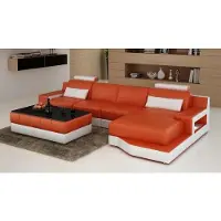 AEA Ledersofa Ecksofa "Farbwahl" Sofa Couch Garnitur Wohnlandschaft Bettfunktion