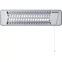 Stiebel Eltron radiatore a infrarossi IW 120, 1,2 kW, per montaggio a parete, senza spina, 230 V, radiatore al quarzo, bagno, 229339
