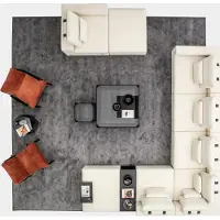 AEA Wohnzimmer Möbel Polstergarnitur Wohnlandschaft Ecksofa Sessel Textilsofas
