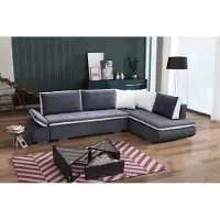 AEA Schlafsofas Sofa Couch Eck Sofas Garnitur Polster Ecke Stoff Wohnlandschaft