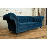 AEA Big sofa chesterfield couch sofa polster designer couchen samt leder