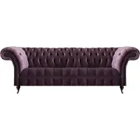 AEA Lila Chesterfield Wohnzimmer Viersitzer Designer Polstercouch Edle Möbel