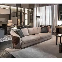 AEA Dreisitzer Couch Polster Design Sofa Moderne 3er Sitz Sofas Zimmer Möbel Grau