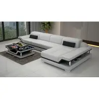 AEA Design Ecksofa L-Form Couch Leder Sofas Weiß Wohnlandschaft Couchen Sitzpolster