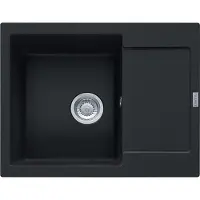 Franke Maris lavello da incasso Fragranit lavello MRG 611-62 BlackMatt pulsante in acciaio inox da 45 cm 114.0627.368