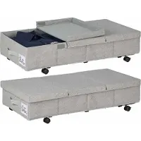 Northix Scatole sottoletto con ruote, confezione da 2