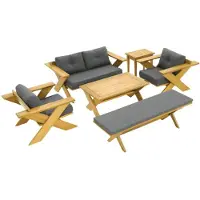 Xl Moebel Gmbh Set divani (2+1+1) con tavolino – Per una casa moderna e accogliente.