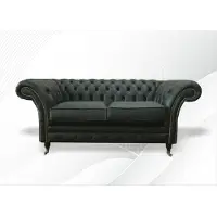 AEA Chesterfield Luxus 2 Sitz Couch Polster Sofa Textilleder Couchen Garnitur