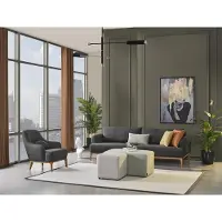 AEA Sofagarnitur 41 Sitzer 2x Hockere Komplett Set Wohnlandschaft 4tlg