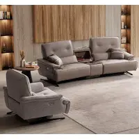 AEA Sofagarnitur 3+1 Sitzer Set Design Sofa mit Konsole Polster Couchen Couch Modern