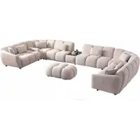 AEA Ecksofa U-Form Sofa Wohnlandschaft Couch Eckgarnitur Sofa Polstergarnitur