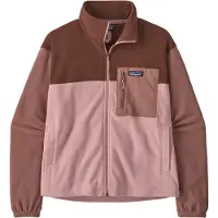 Patagonia - Pile caldo e confortevole - W's Micro D Patch Pocket Jkt Fuzzy Mauve per Donne in Nylon - Taglia S - Rosa