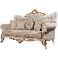 AEA Sofa 3 Sitzer Stoff Dreisitzer Sofas Luxus Wohnzimmer Barock Stil Couch Barock