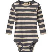Wheat Tutina / body per bambino 'Freddie' beige / grigio scuro